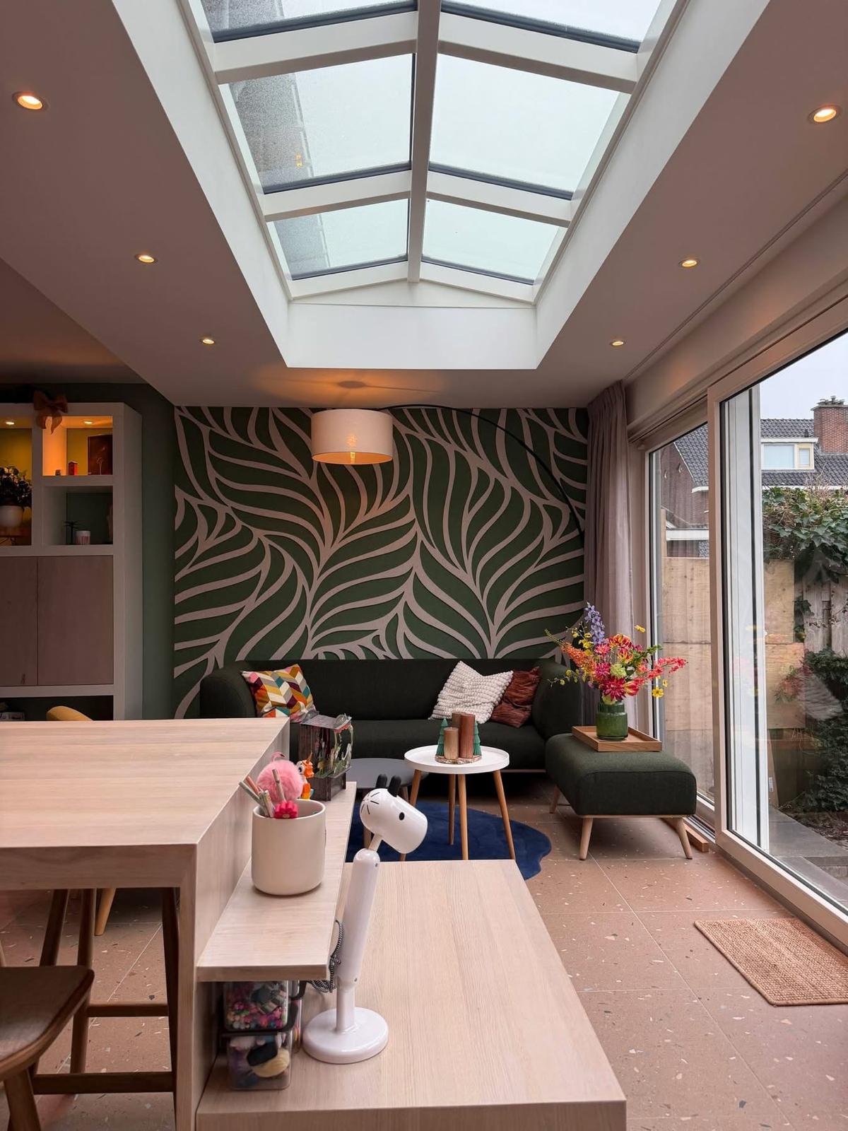 uitbouw met lichtstraat